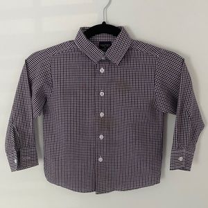 Nautica Boy Checkered Long Sleeve Button Up